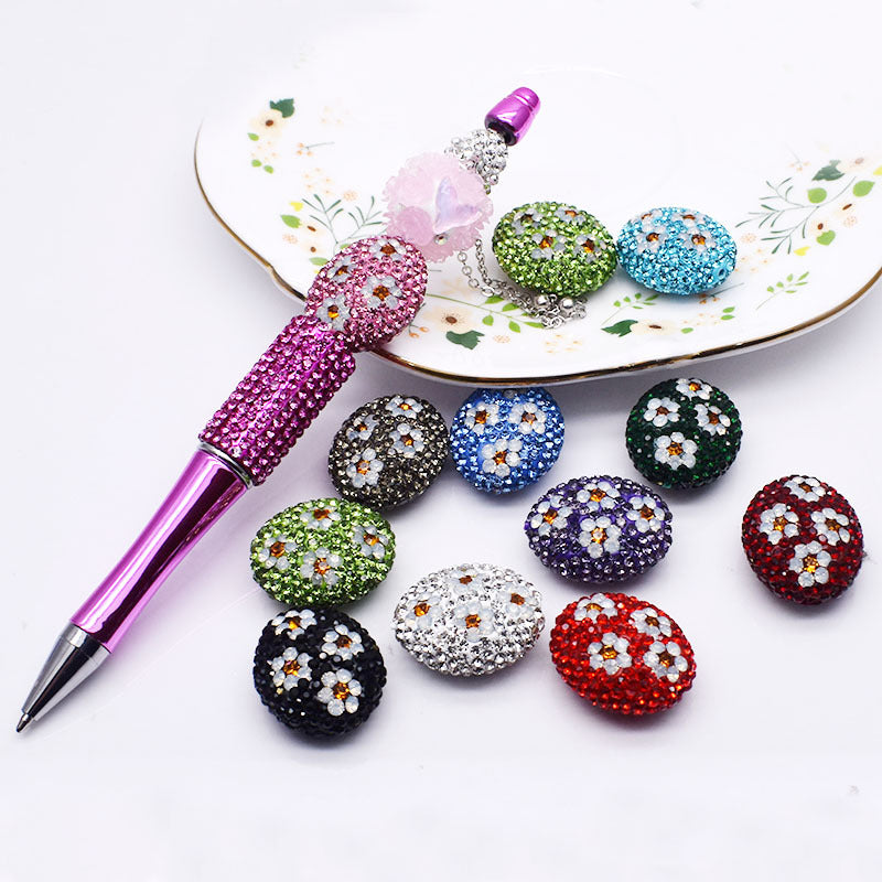 Wholesale 5pcs Clay Heavy Industry Fishtail Zircon Bear Strawberry Beads